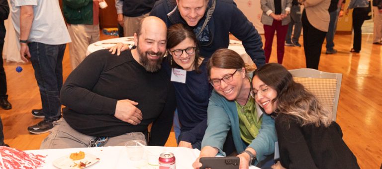 Division of Information Technology employees celebrate at DoIT's 30th anniversary event