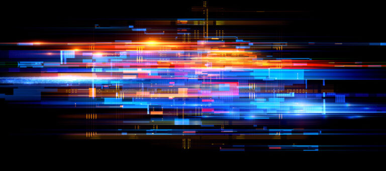 colorful abstract grid lines