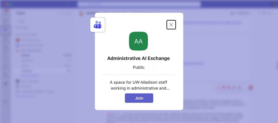 New Teams group connects administrative staff exploring AI at work