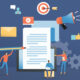Illustration depicting content creation