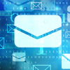 Many email icons floating in cyberspace.