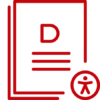 An icon that represents a document