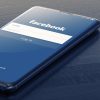 Cellphone with Facebook log in screen displayed