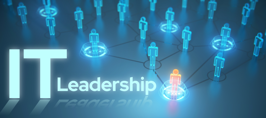 IT Leadership with 3D icons of people