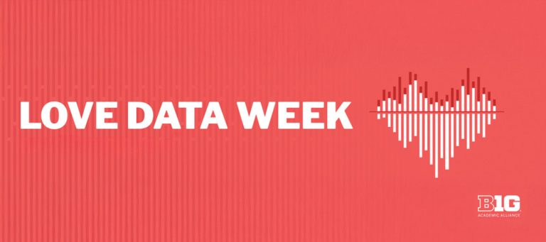 Love Data Week, bar graph shaped like a heart
