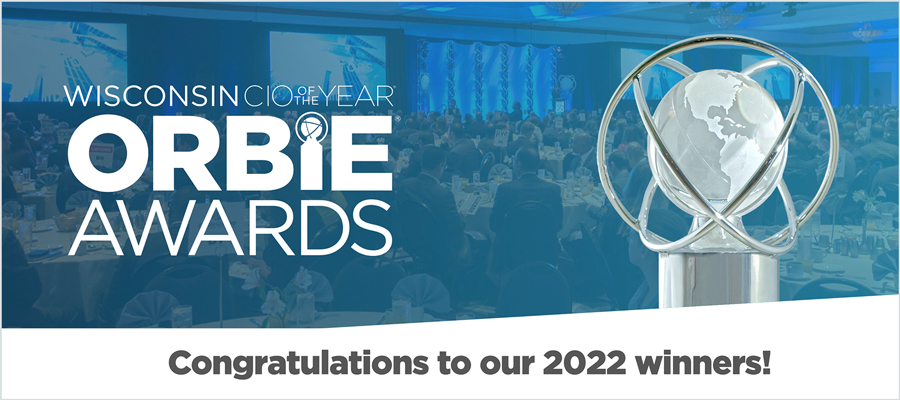 Wisconsin CIO of the year ORBIE awards banner