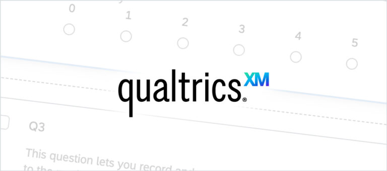 Qualtrics logo with survey