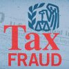 "Tax Fraud" written on top of a 1040 document