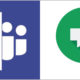 Microsoft Teams and Google Hangouts icons