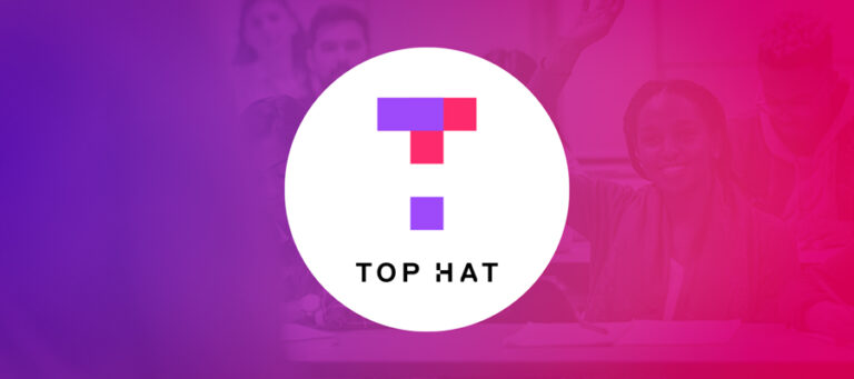 Top Hat logo on colorful background