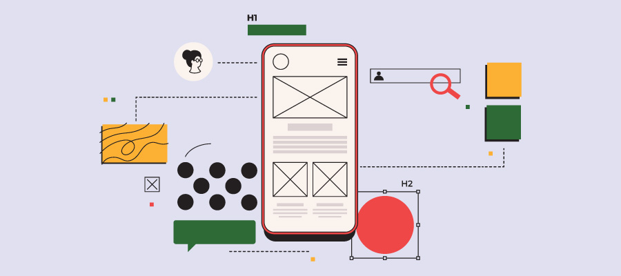 Mobile application interface template