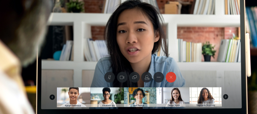 Webex virtual meeting in process